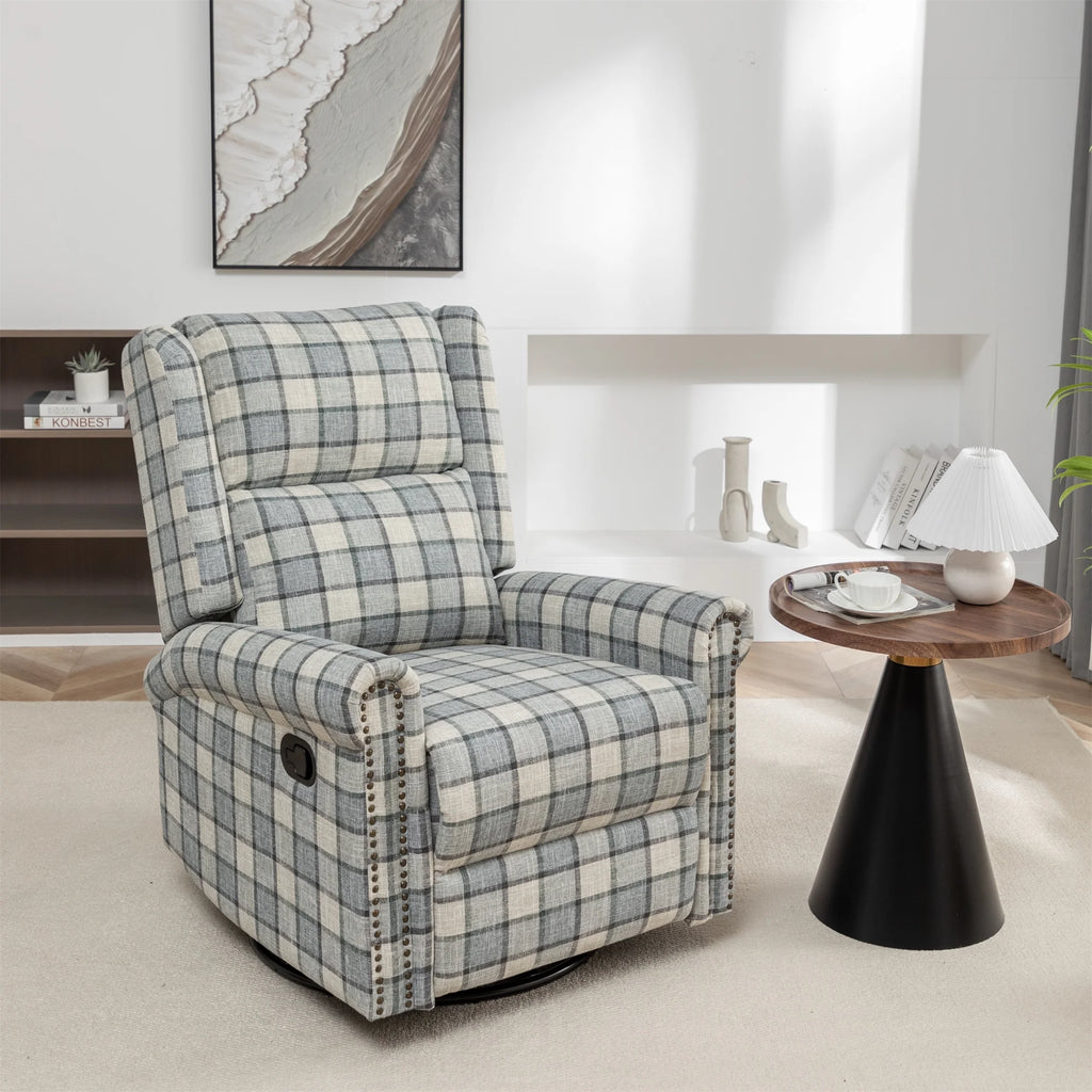 Green Swivel Rocker Recliner Chair V247350