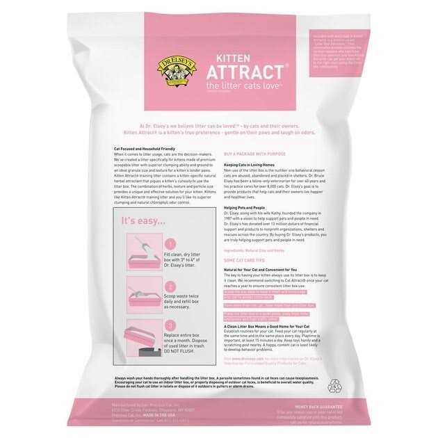 Kitten Attract Clumping Clay Cat Litter O4156