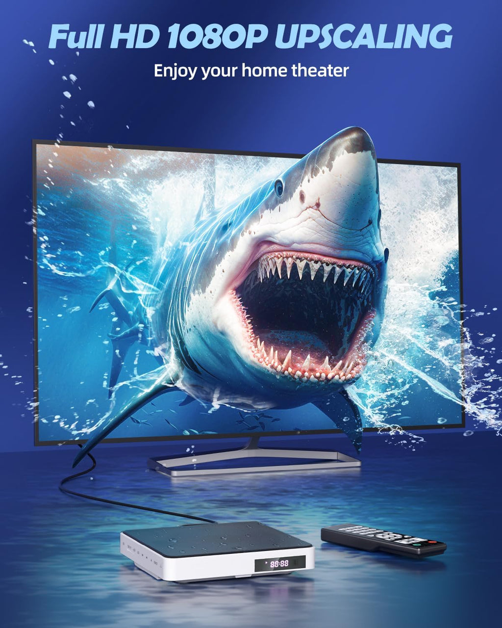 1080P Mini DVD Player with Remote Control F59055