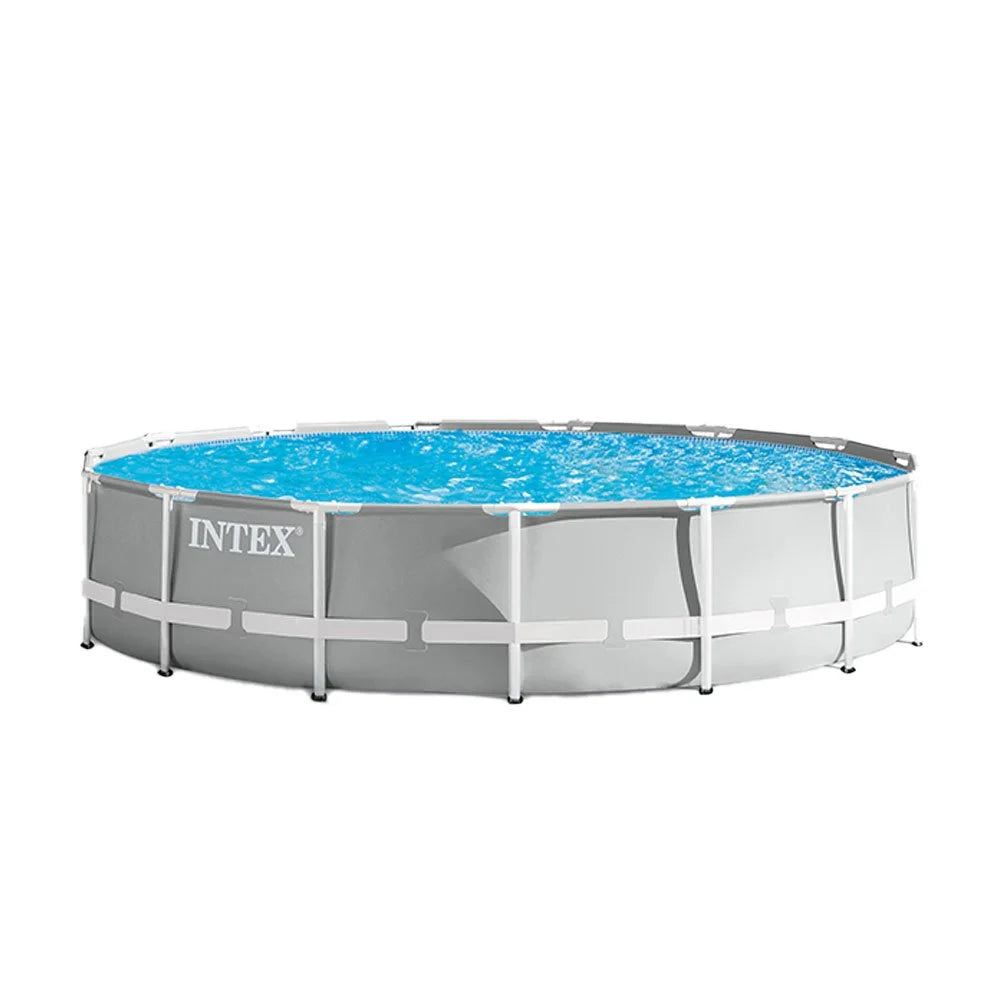 15 Foot x 42 Inch Prism Frame Above Ground Swimming Pool Set with Filter J43077