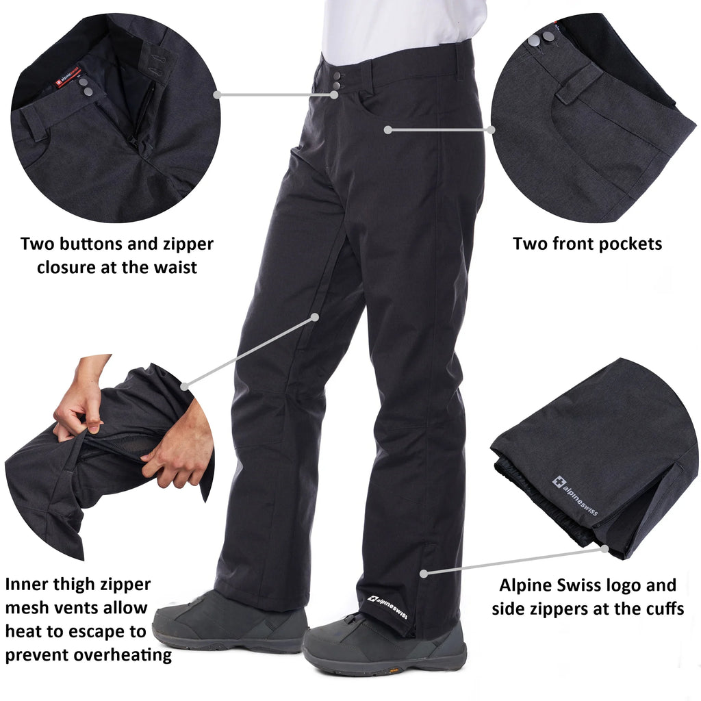 Waterproof Insulated Ski Snow Pants X3515