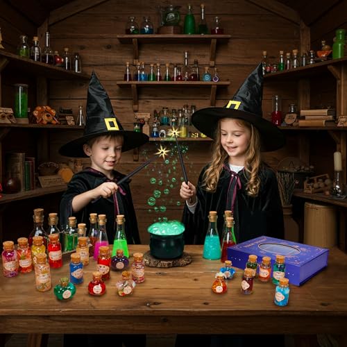 Magic Potion Making Kit with Display Box, 20 Mixed Potion Bottles D892