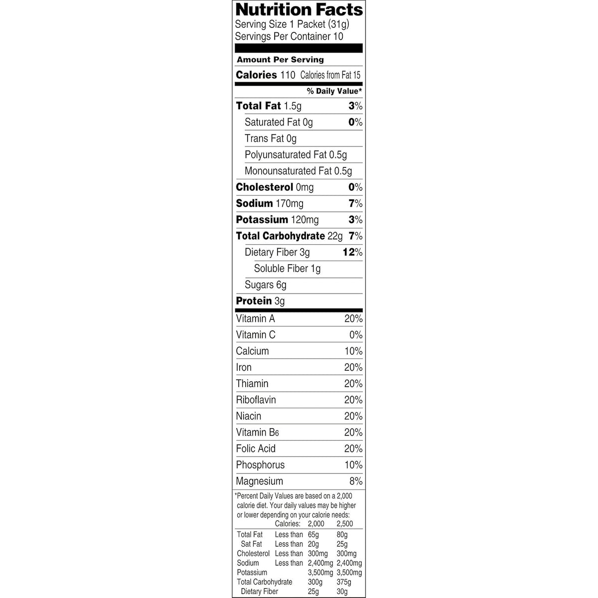 Lower Sugar Apples & Cinnamon Instant Oatmeal, 1.09 Ounce (Pack of 4) B81955