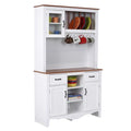 White Buffet & Hutch C496
