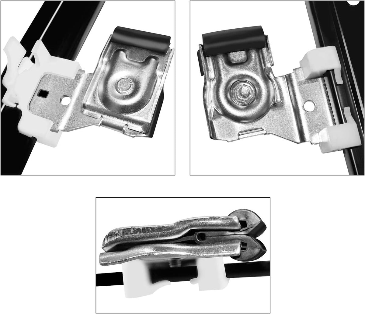 Rear Driver Side Power Window Regulator Motor Assembly Pack of 2 T1539