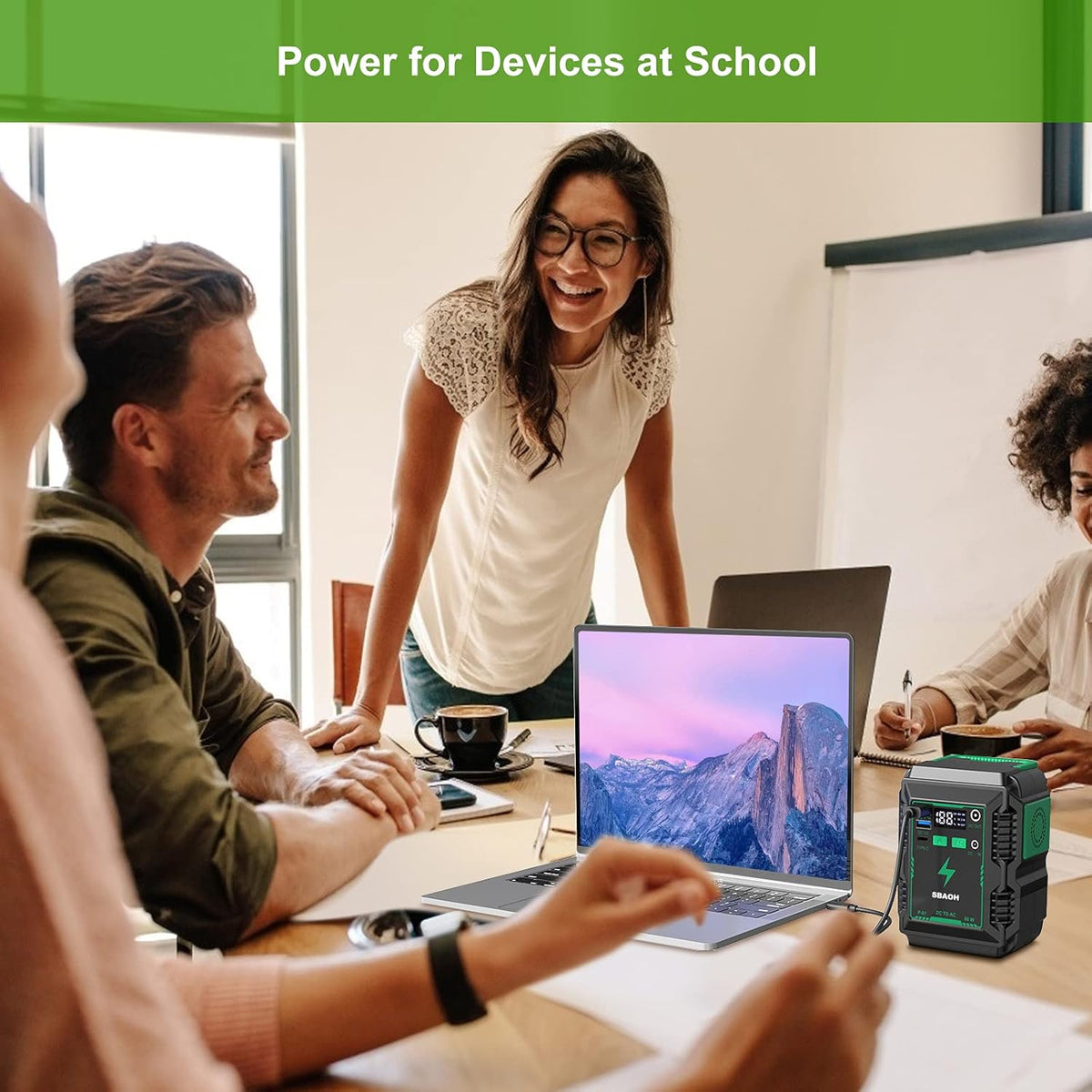 Portable Power Station 110V/80W AC Outlet USB Lithium Battery Q80824