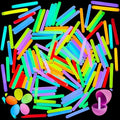 200 Pcs Mini Glow Sticks Bulk 8 Colors M97676