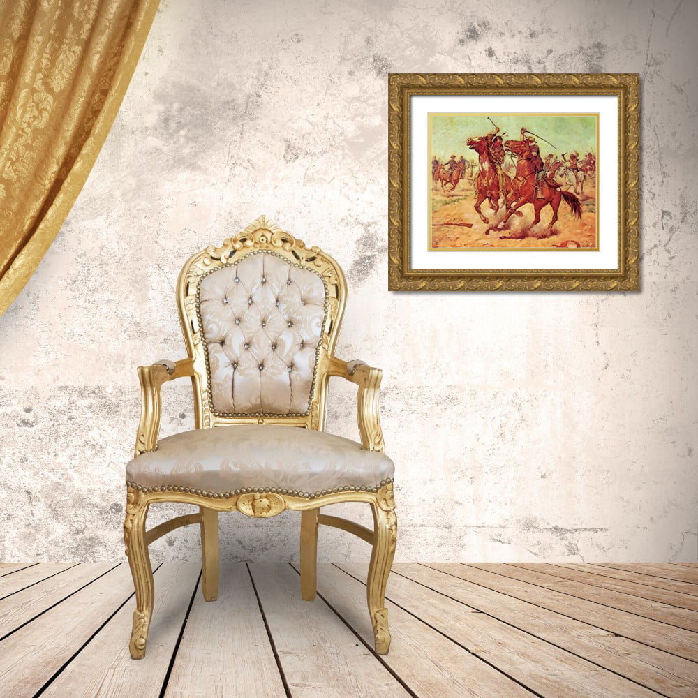 Gold Ornate Wood Framed Art Print F532