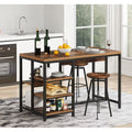 Kitchen Island with Storage Shelves P52696