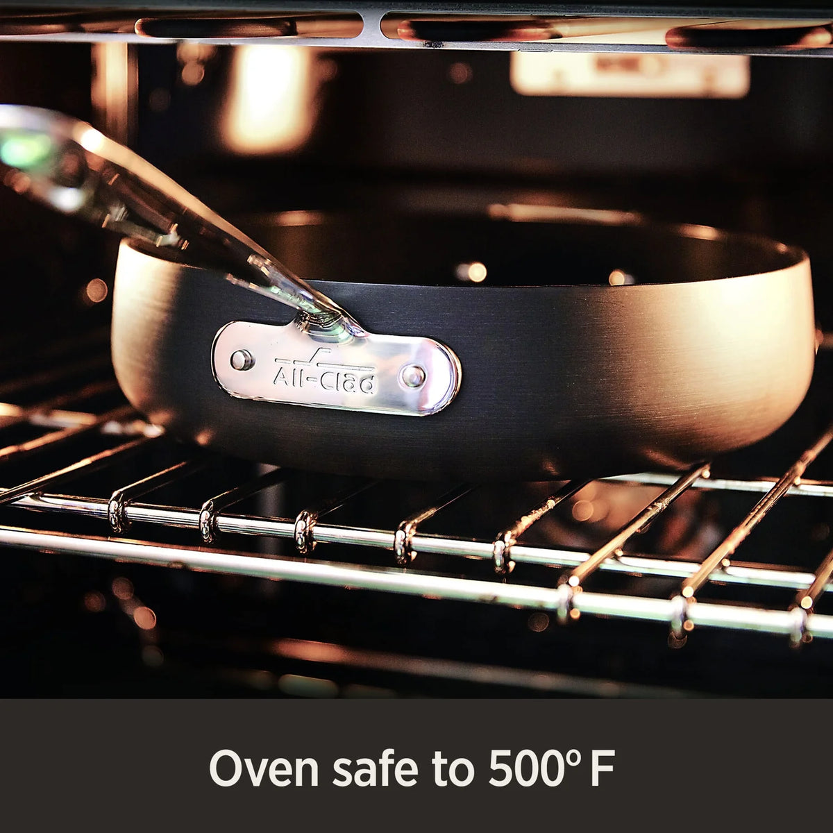 4-Quart Black Nonstick Hard Anodized Saute Pan Q3203