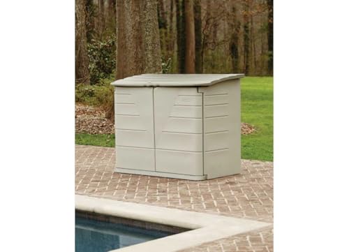 Beige/Brown Resin Outdoor Storage Shed (4.5 x 3 Ft) O237