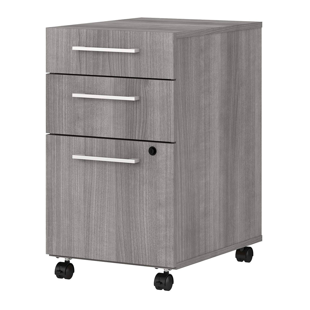 3 Drawer Mobile File Cabinet Platinum Gray T2834