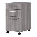 3 Drawer Mobile File Cabinet Platinum Gray T2834