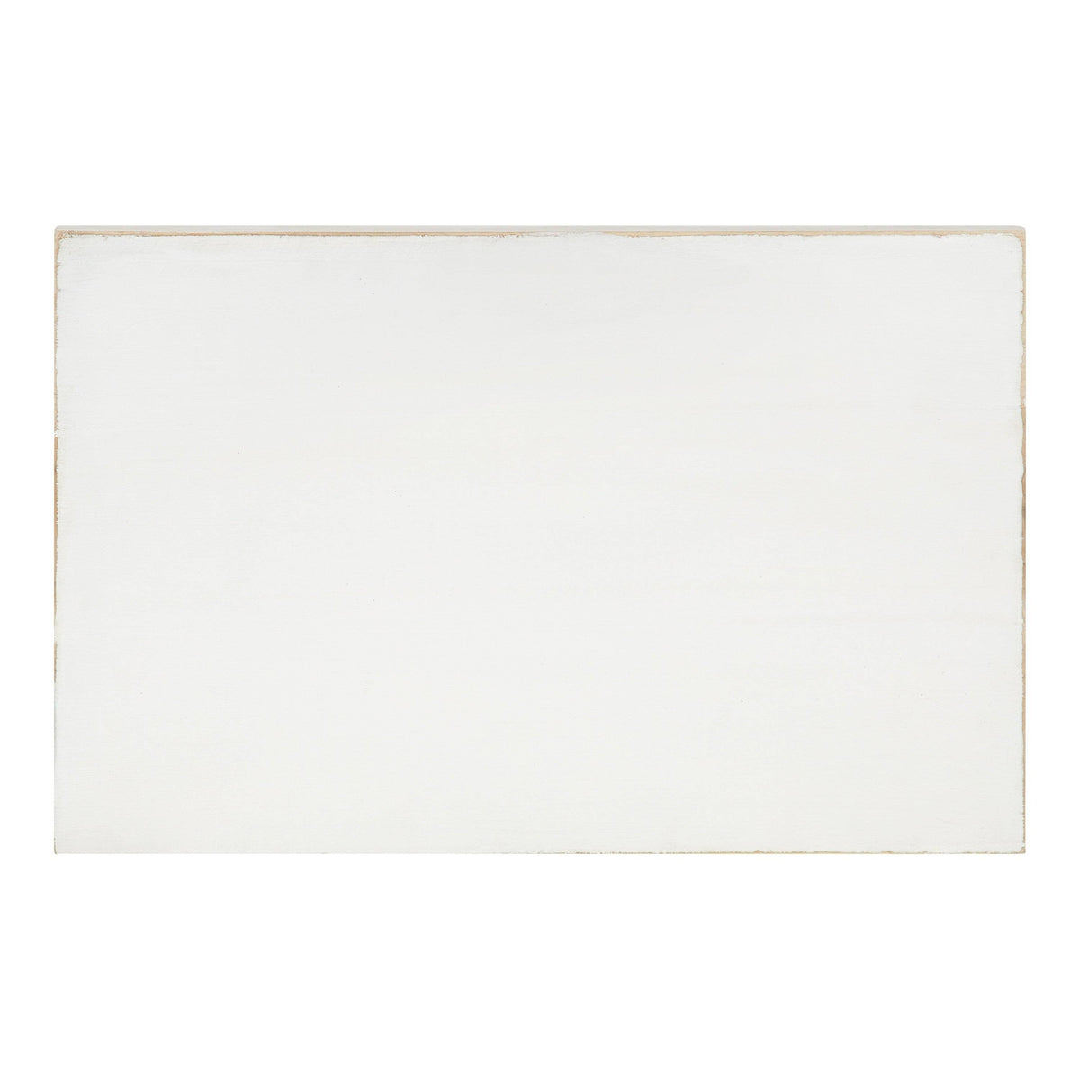 White Wood and Metal Side Table L3163