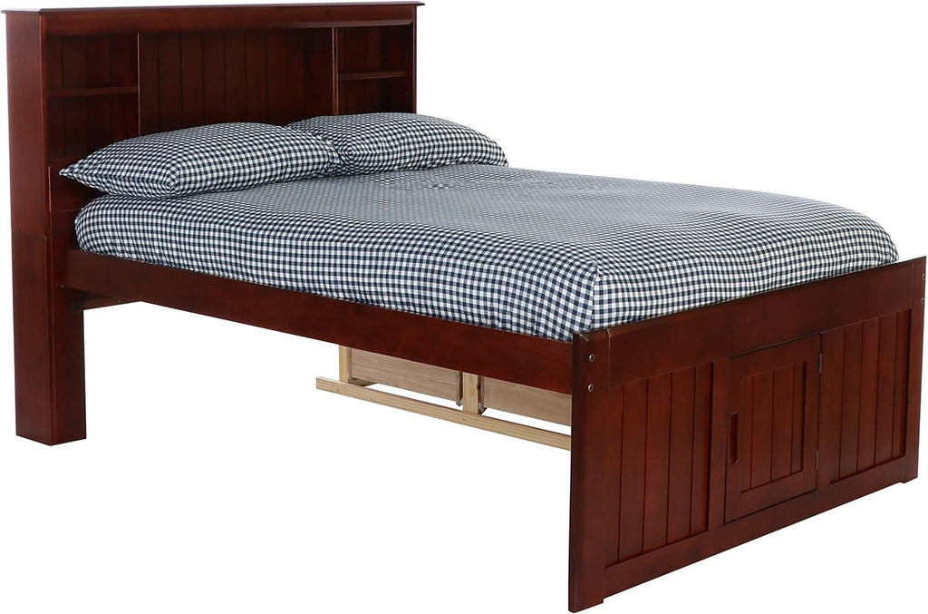 Full Bookcase Bed with 6 Drawers D39049