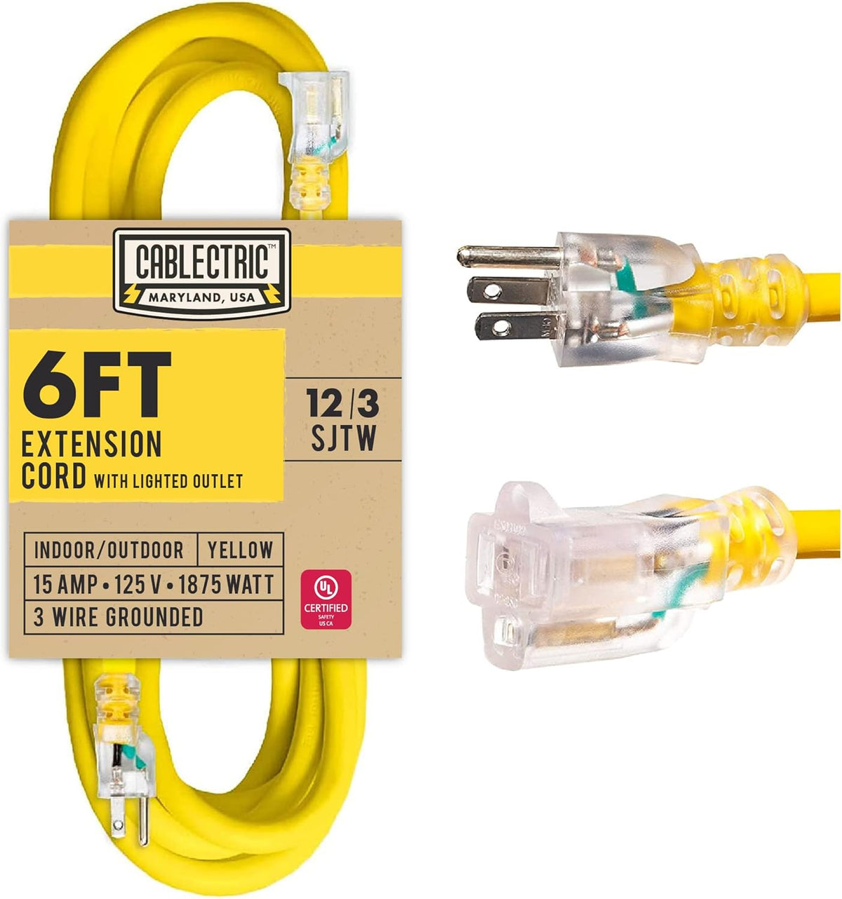 25 Ft 12 Gauge Heavy Duty Extension Cord G7946