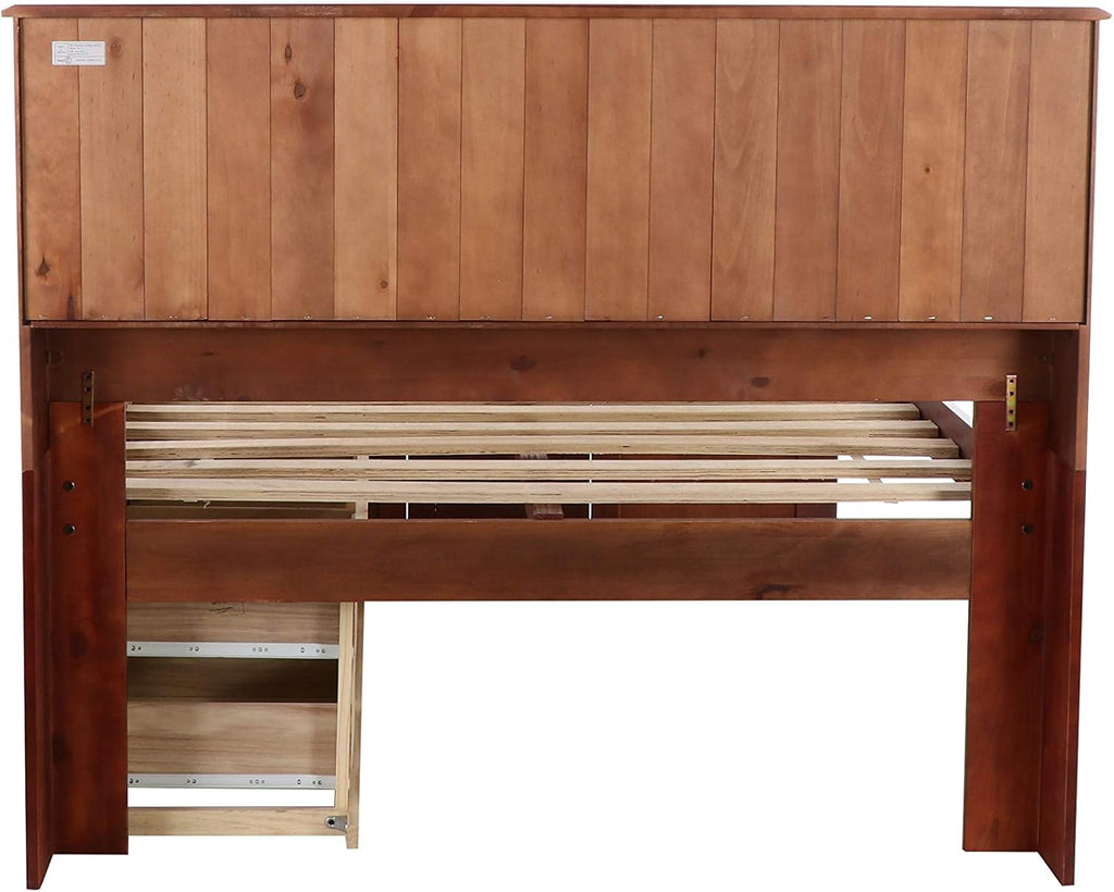 Full Bookcase Bed with 6 Drawers D39049