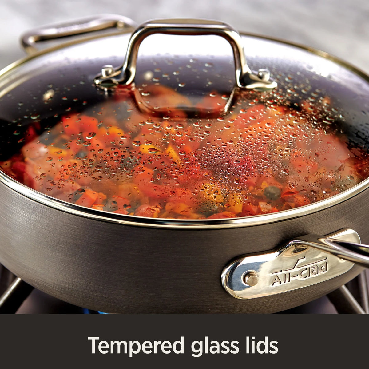 4-Quart Black Nonstick Hard Anodized Saute Pan Q3203