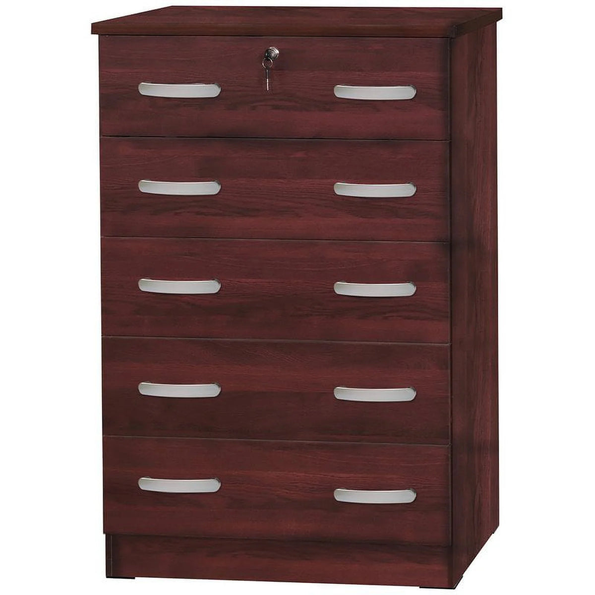 3-Piece Set with Twin Bed Dresser with Lock and Nightstand in Black R772121