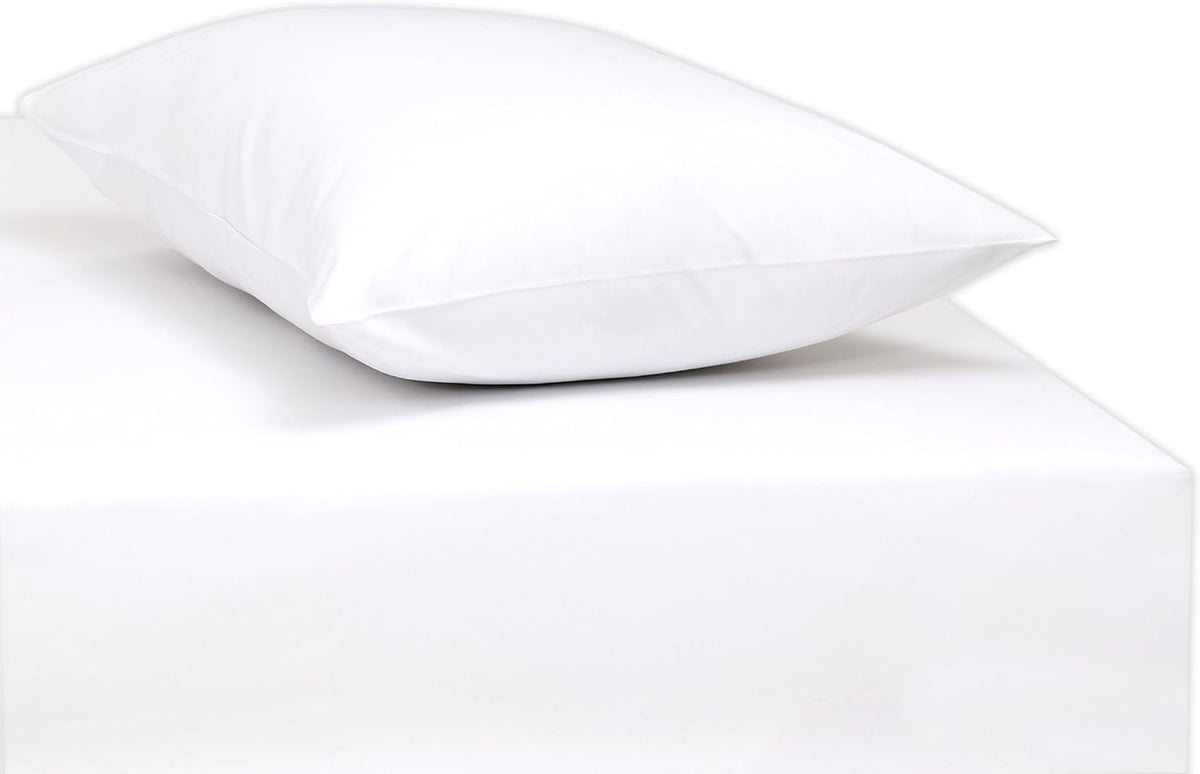 White Twin Percale Flat Sheet Pack of 2 S99974