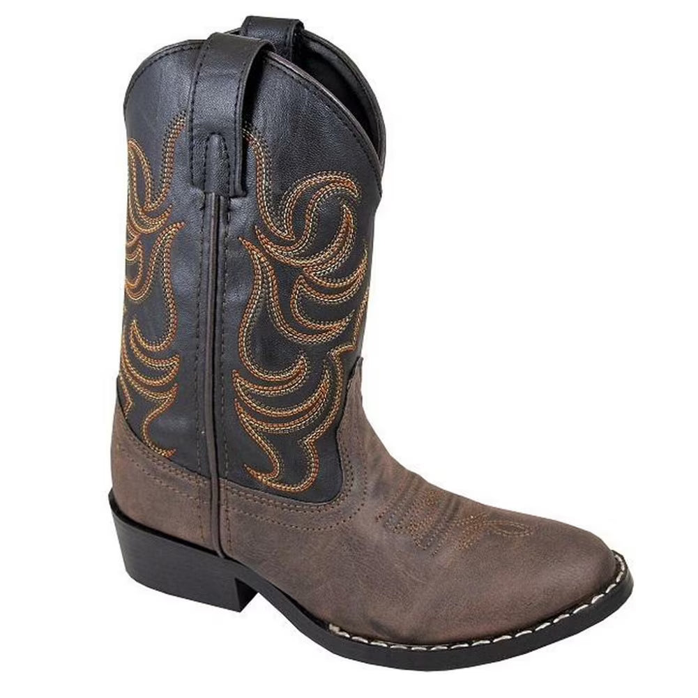 Brown/Black Kids Western Boots N78472