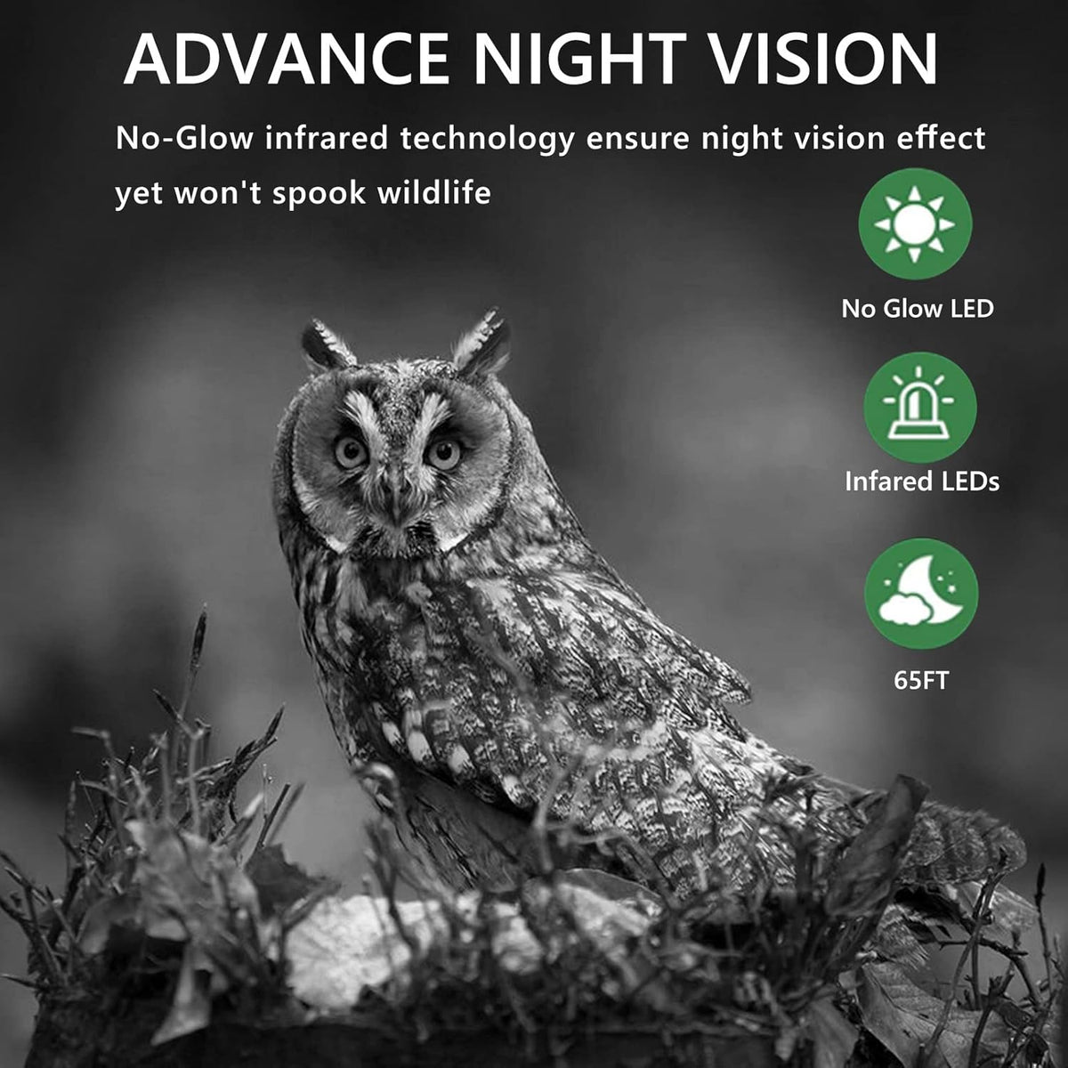 WiFi Trail Camera, 1520P 36MP Night Vision Motion Activated Waterproof Hunting Camera J25387
