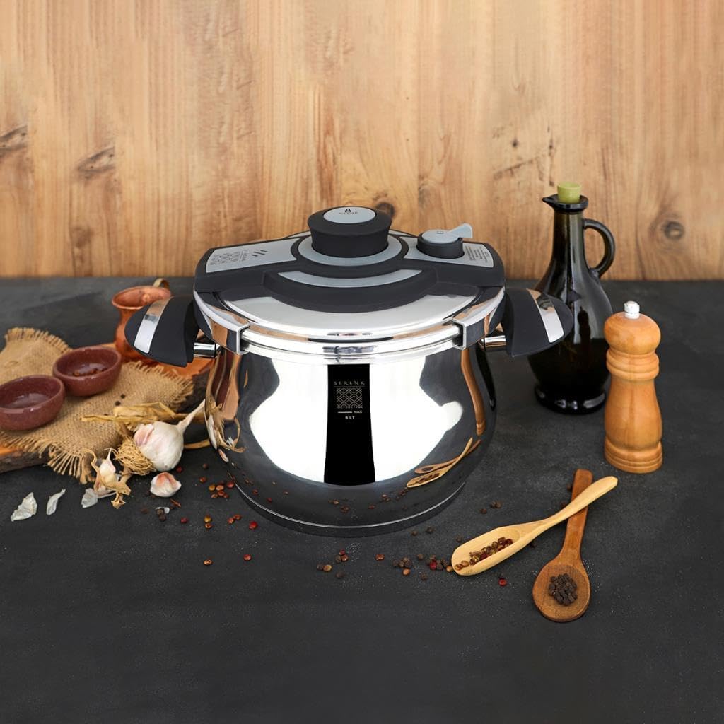 Stainless Steel Pressure Cooker with Capsule Base O723124