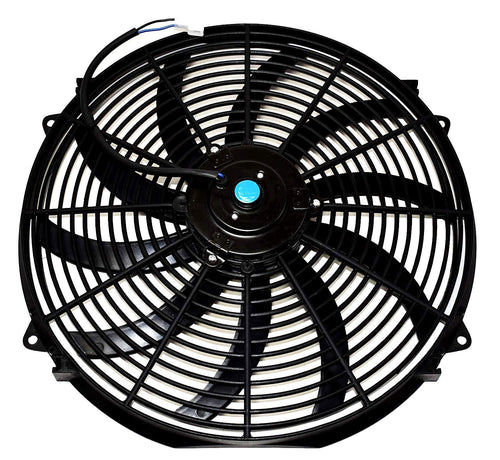 16" Electric Radiator Cooling Fan 10 Blades 3000 CFM Reversible Push or Pull 12 Volts Pack of 2 G114