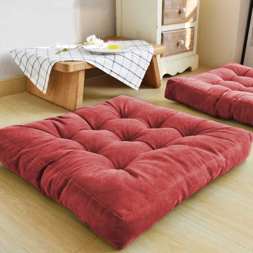 Rose Red 2 Pack 22" Large Floor Pillow M49000