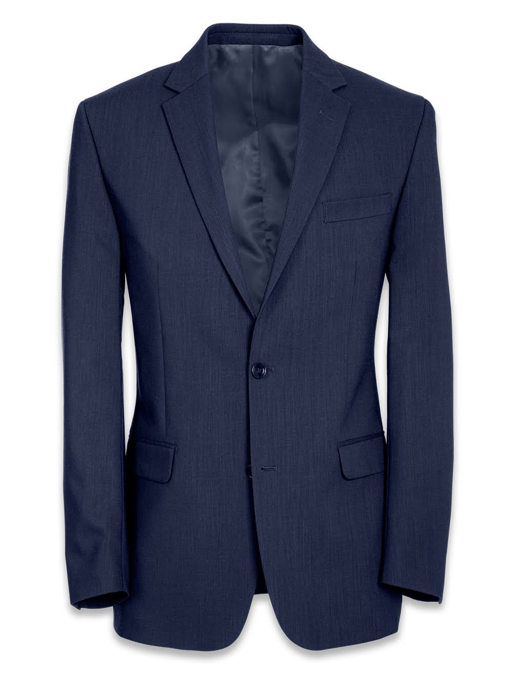 Tailored Fit Solid Navy Wool Suit I563960