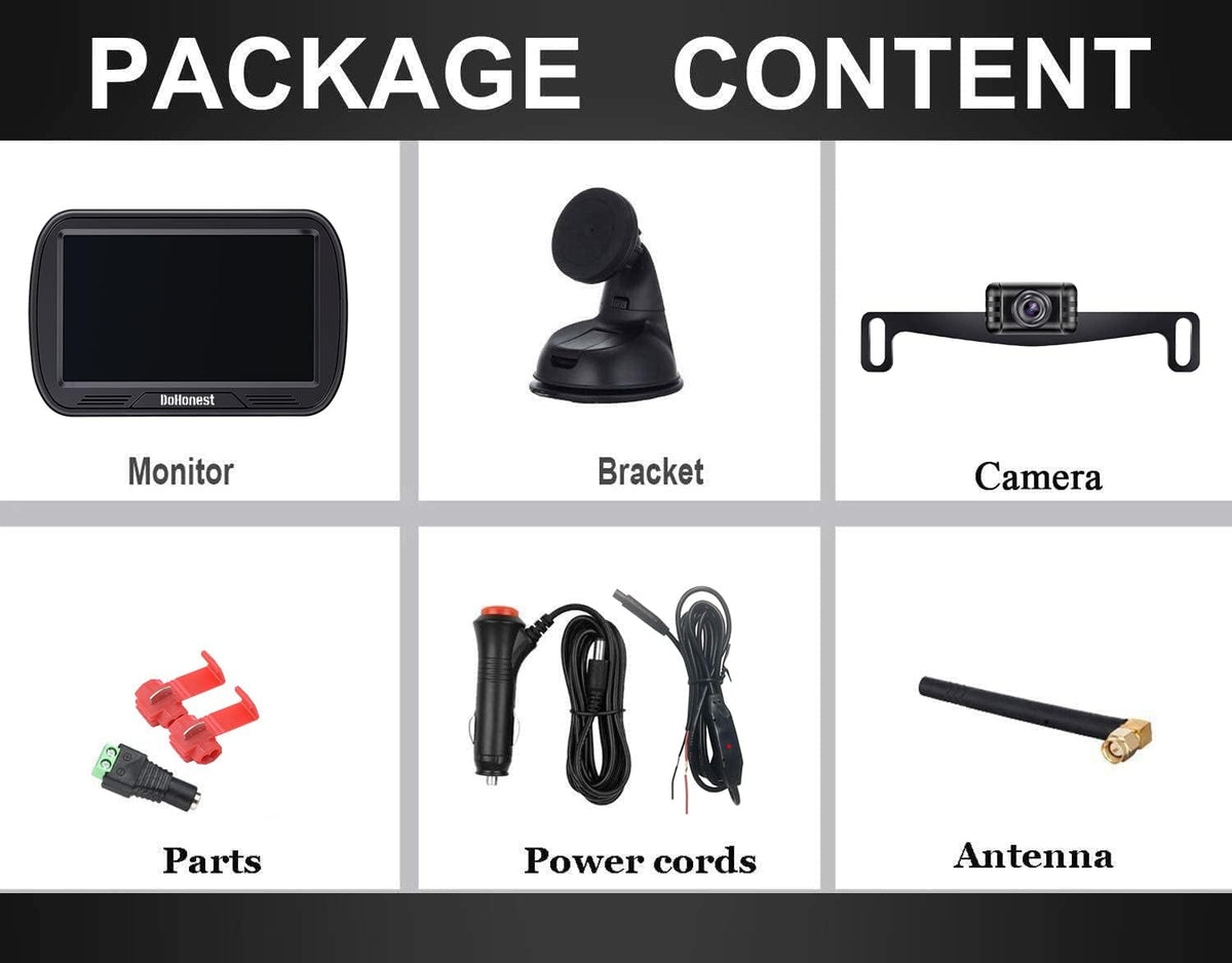 5'' Monitor HD 1080P Bluetooth Wireless Backup Camera Q901253