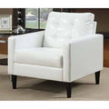 White Faux Leather Club Chair A45270