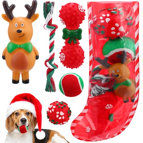 11 Pcs Christmas Catnip Cat Toy Gift Set with Santa Snowman Plush Balls Crinkle Mice L5906