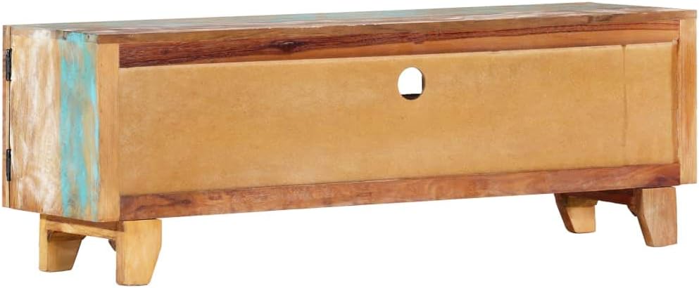Hand Carved TV Cabinet Solid Reclaimed Wood T220