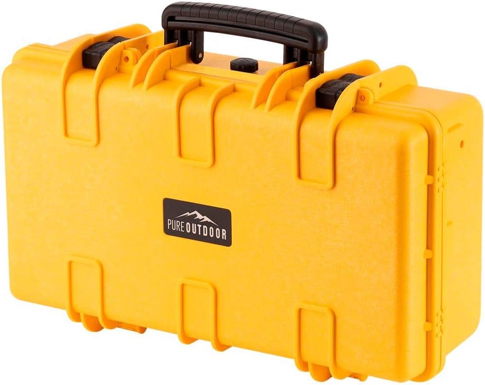 Black Weatherproof Shockproof Hard Case with Wheels I205