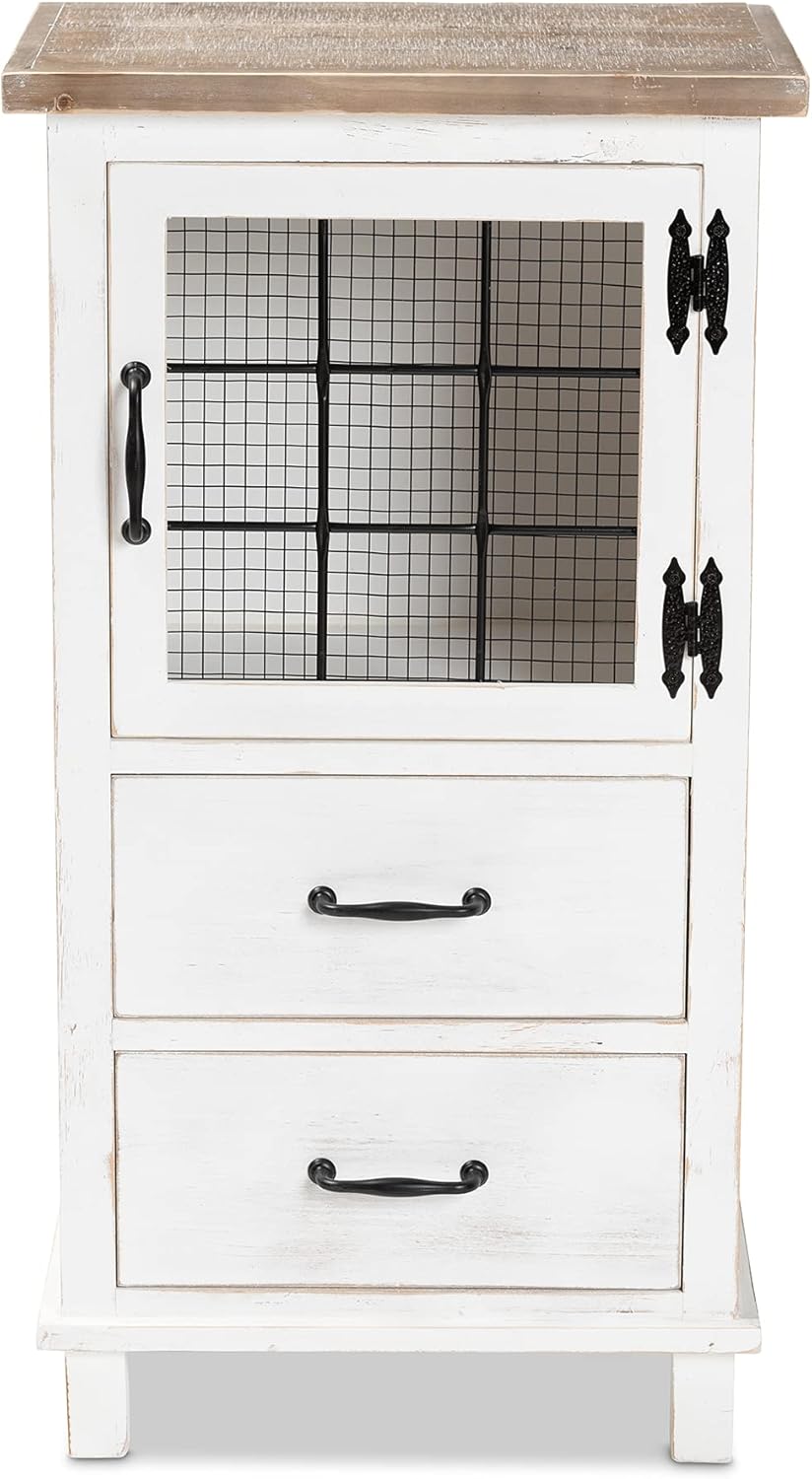 White/Oak Brown Shelving and Cabinets S831737