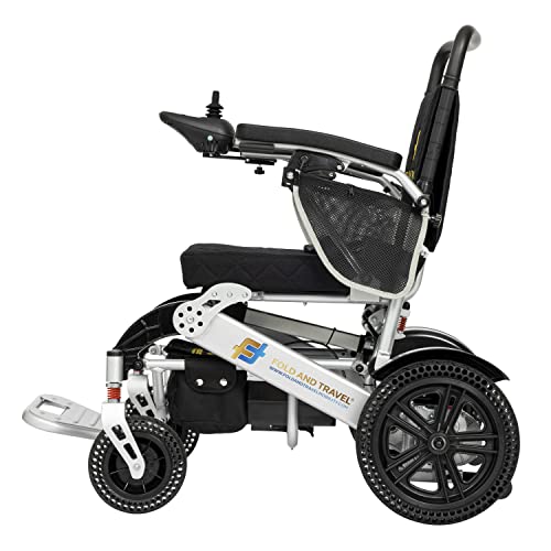 Silver Foldable Power Wheelchair Q4601
