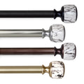 1" Single Curtain Rod, 28-48 inches Satin Nickel Z6032