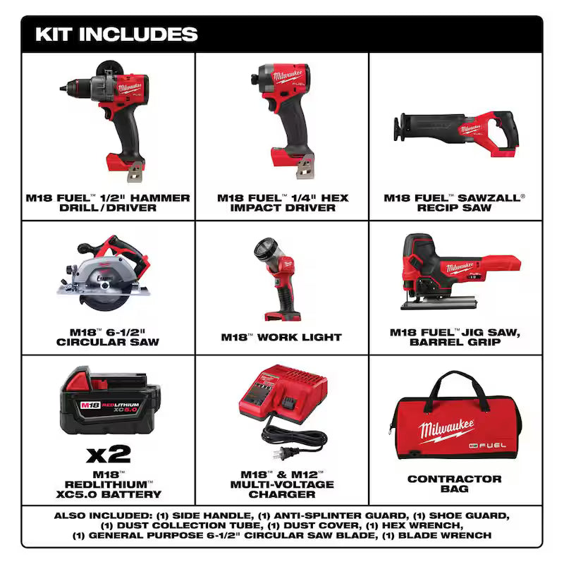 18-Volt Lithium-Ion Brushless Cordless Combo Kit (5-Tool) K822166