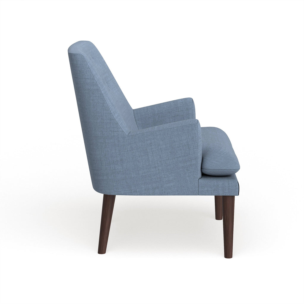 Blue Mid-Century Accent Chair F8566