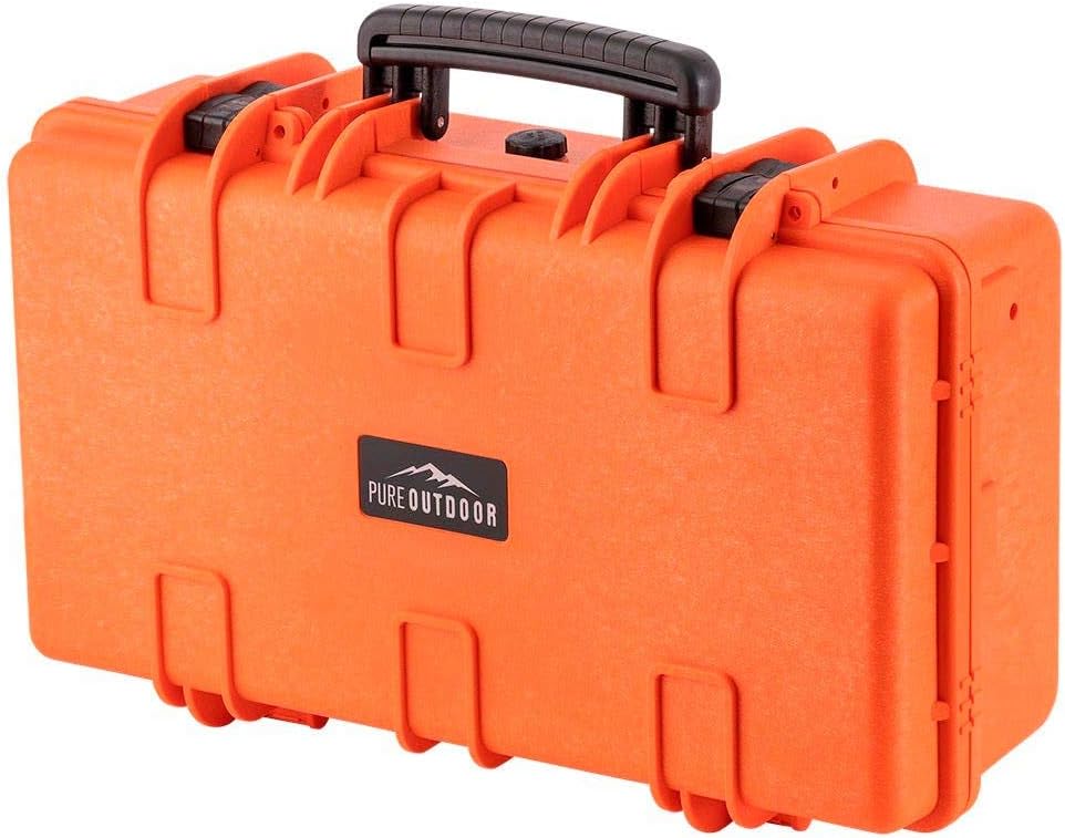 Black Weatherproof Shockproof Hard Case with Wheels I205