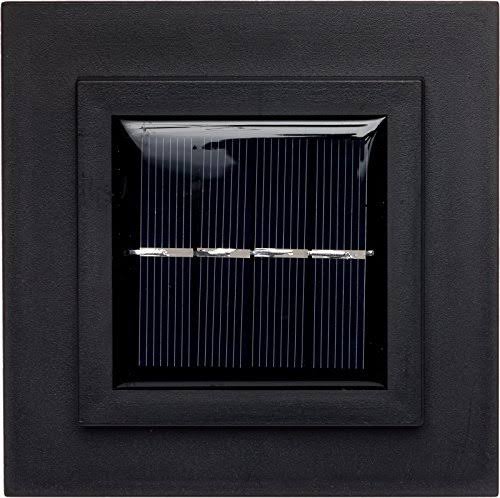 Translucent 12 Lumen LED Solar Post Cap Light 12 Pack Black E943