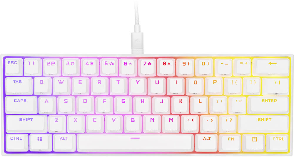 White 60% Mechanical Gaming Keyboard O9085