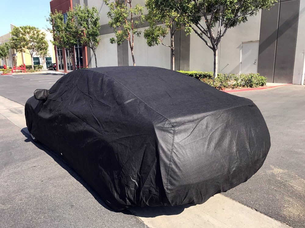 Custom Fit 5 Layer Ultrashield Black Car Cover Y5498