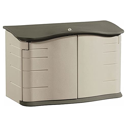 Beige/Brown Resin Outdoor Storage Shed (4.5 x 3 Ft) O237