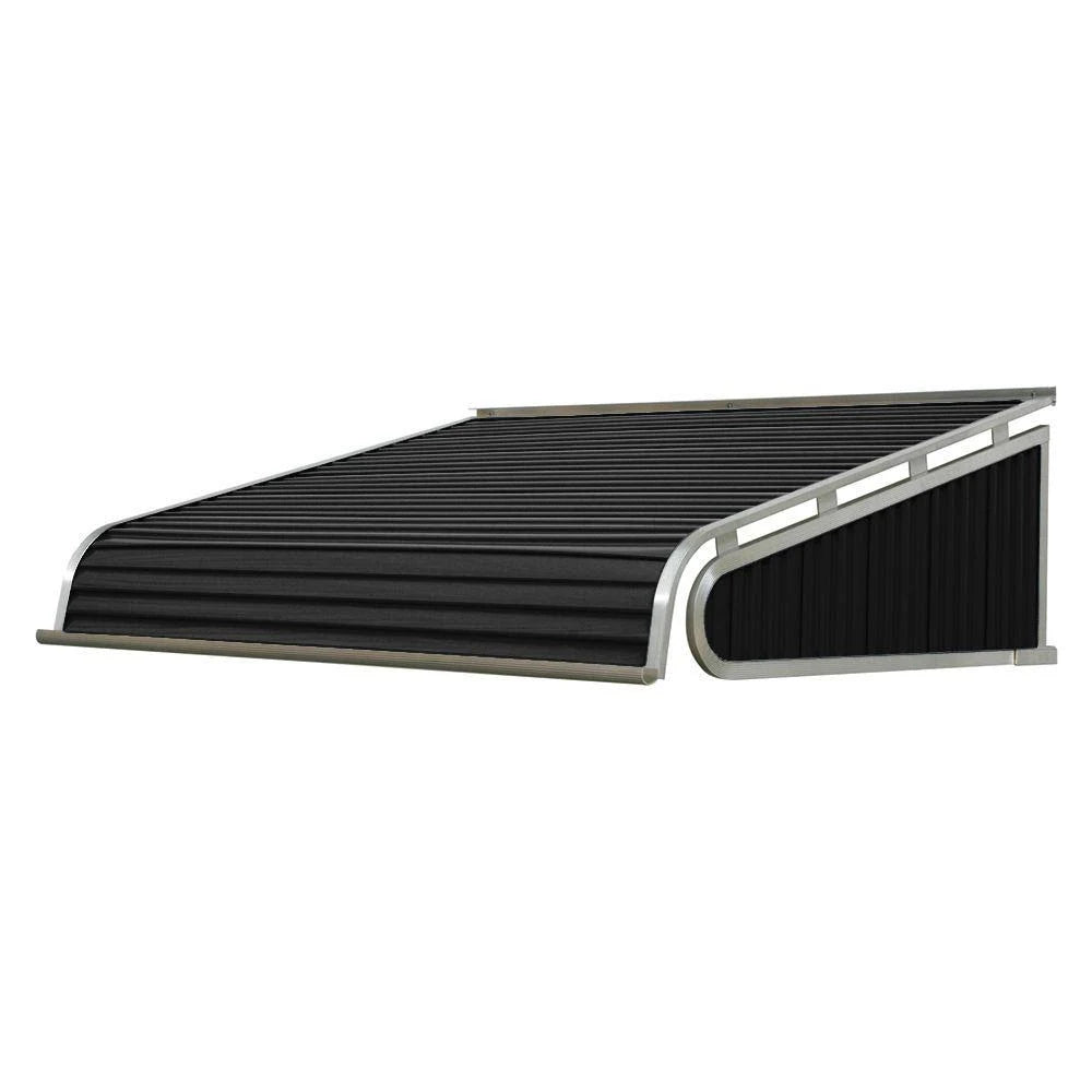 Black Solid Slope Door Fixed Awning A74623