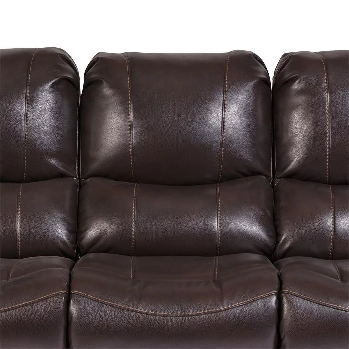 Leather-Look Reclining Sofa H3256
