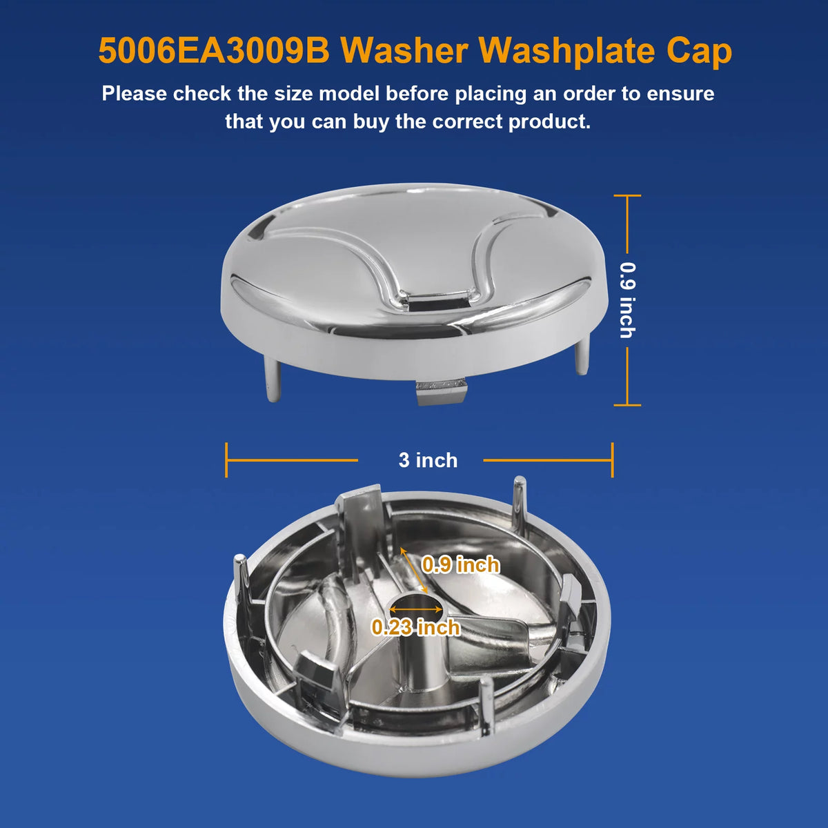 Upgraded Washer Pulsator Cap W562237