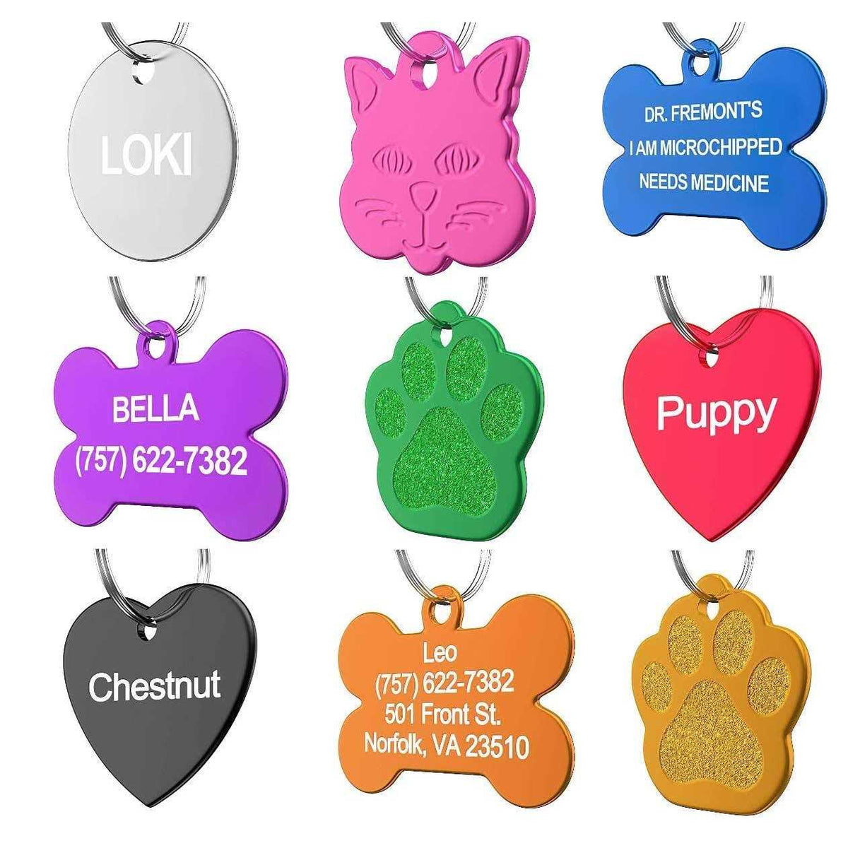 Custom Pet ID Tag T665418