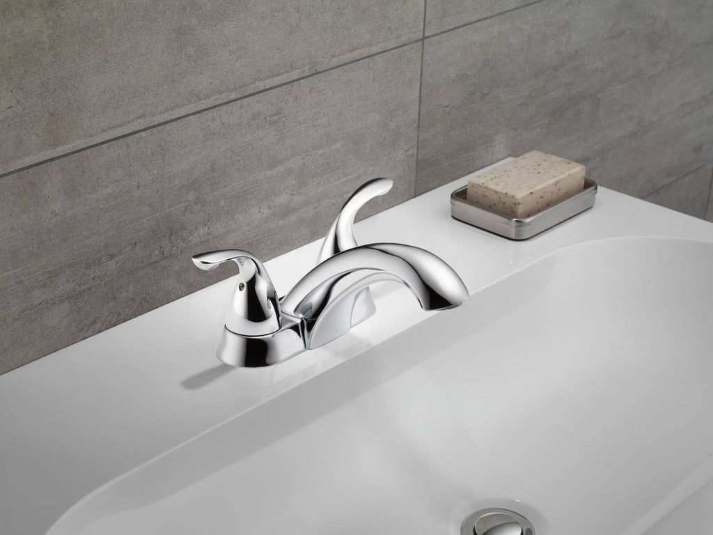 Two Handle Centerset Lavatory Faucet Chrome N2748